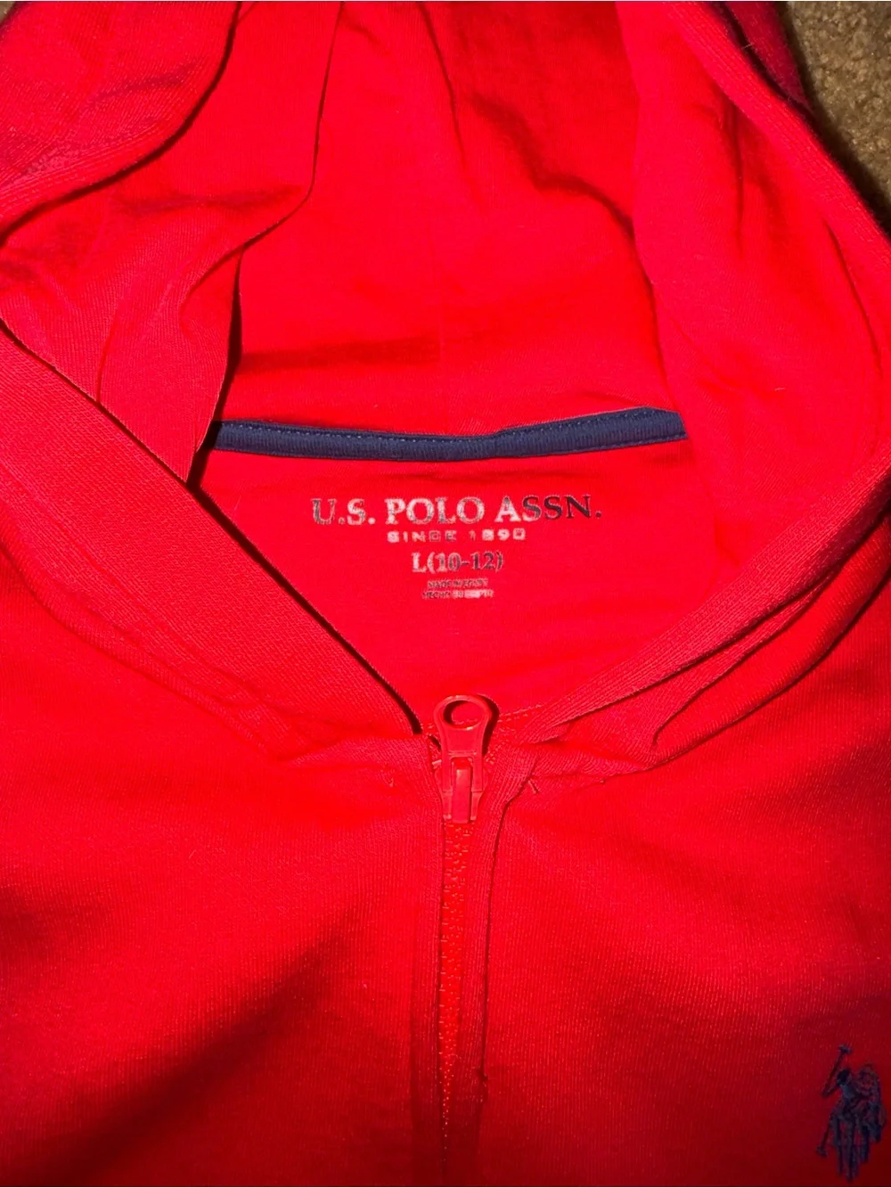 Ralph Lauren Bright Red Hoodie with Polo Emblem